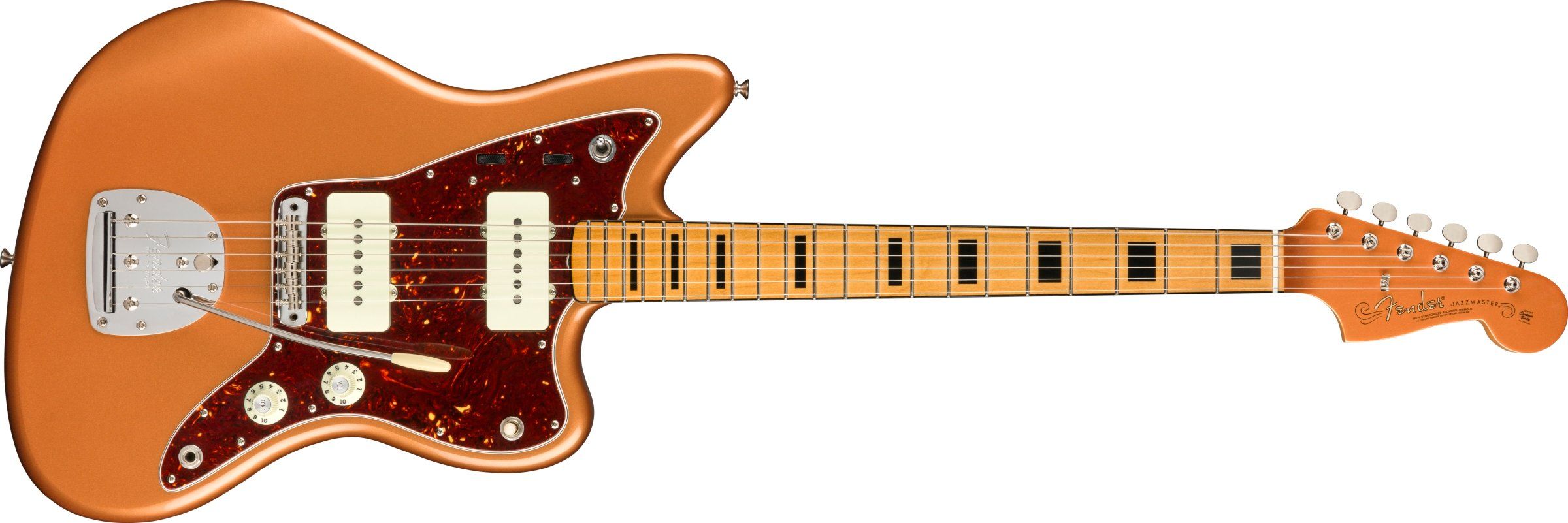 Fender / Troy Van Leeuwen Jazzmaster Copper Age - Fender Troy Van Leeuwen Jazzmaster Copper Ageは、特別なカスタムフィニッシュと高度なハードウェアを備えた、アルターナティブロックギタリスト向けの高性能ギターです。