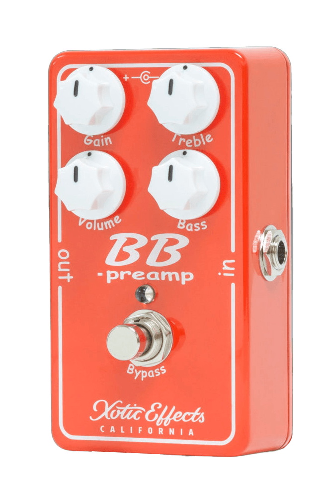 Xotic BB Preampは、クリーンブーストからグリッティなオーバードライブまで幅広いサウンドを提供する、多用途性に富んだエフェクターです。
