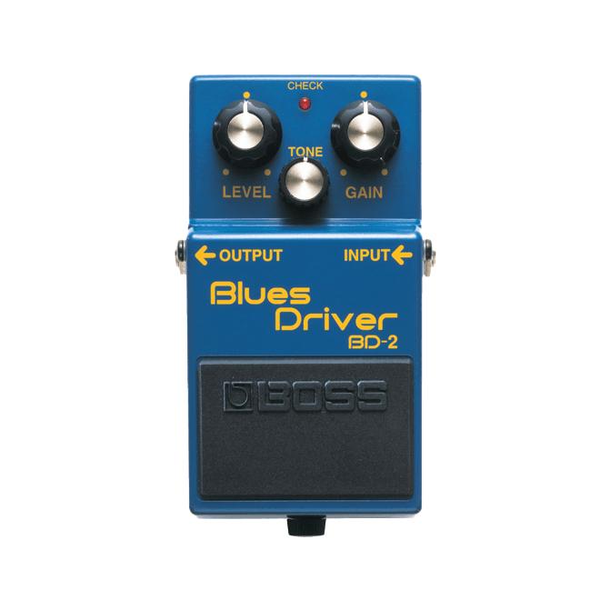 BOSS BD-2 BluesDriverは、真空管アンプのようなドライブサウンドを提供し、多くの有名ギタリストに愛用されています。