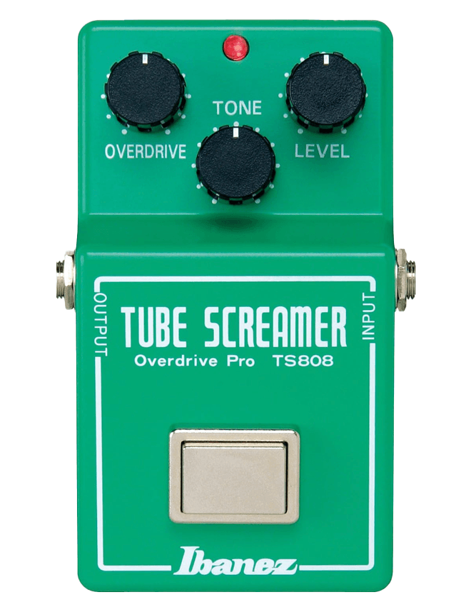 Ibanez TS808 TubeScreamerは、独特の中音域と柔らかな歪みを持つ伝説のエフェクターで、多くの有名ギタリストに愛用されています。