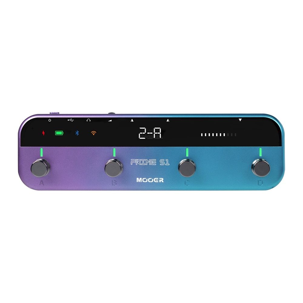 MOOER / Prime S1 - MOOER Prime S1は、126の内蔵ギターエフェクトとトーンプリセットを備えた、オールインワンのペダルボードです。特に、ライブパフォーマンスや音楽制作に最適化されており、ユニークな携帯性に焦点を当てたデザインが特徴です。