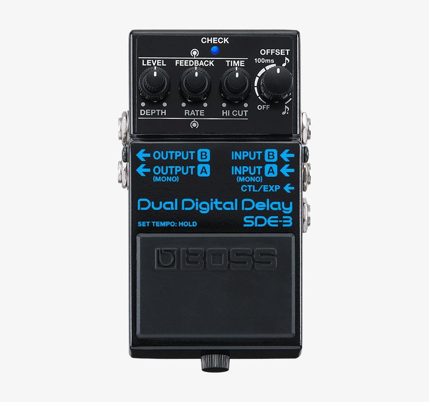 BOSS SDE-3は、1980年代のディレイエフェクトを忠実に再現しつつ、最新技術で音質と操作性を向上させたギターエフェクター。多彩なサウンドをシンプルな操作で実現し、プロフェッショナルからアマチュアまで幅広く支持されています。